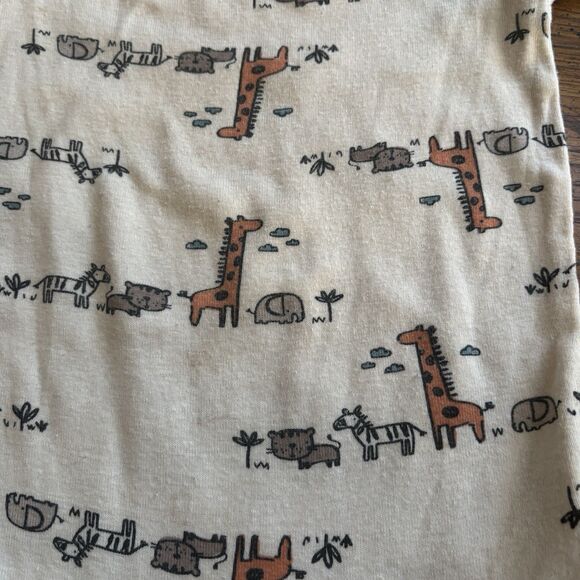 Gerber Baby Size 12 Months 100% Cotton White Zoo Animals Onesie Sleep Comfort - Picture 4 of 9